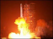這是中國2007年第一次火箭發射