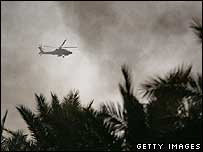 美軍直升機不斷在伊拉克各地上空盤桓 執行各類任務