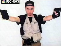 美國媒體播放了趙承熙的錄像