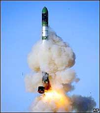 俄羅斯發射RS-20型導彈