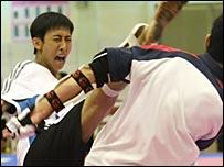 朱木炎是2004年雅典奧運跆拳道金牌得主（台灣中央社圖片）