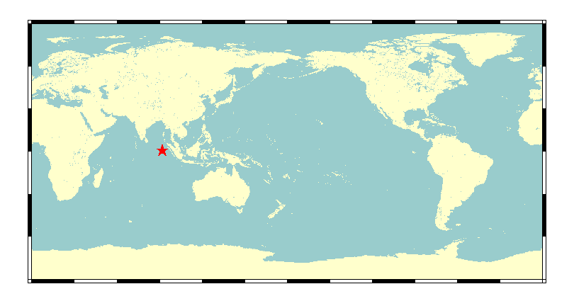 印尼 蘇門答臘北部西方外海