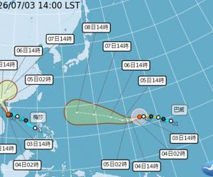 巴威颱風逼近 估今晚轉強颱